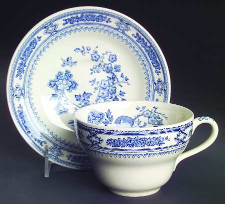 Manchu Blue Oversized Cup & Saucer Set