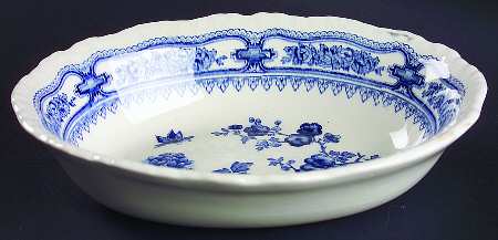 Manchu Blue 8" Oval Vegetable Bowl