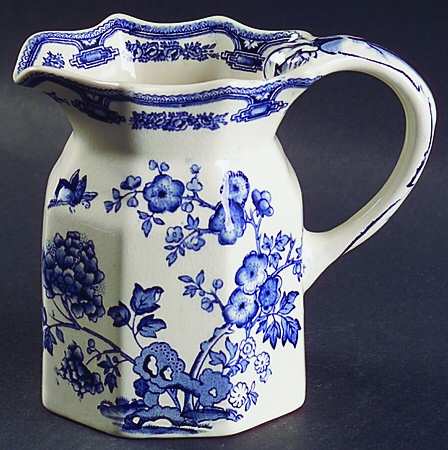 Manchu Blue 12 Oz Fenton Jug