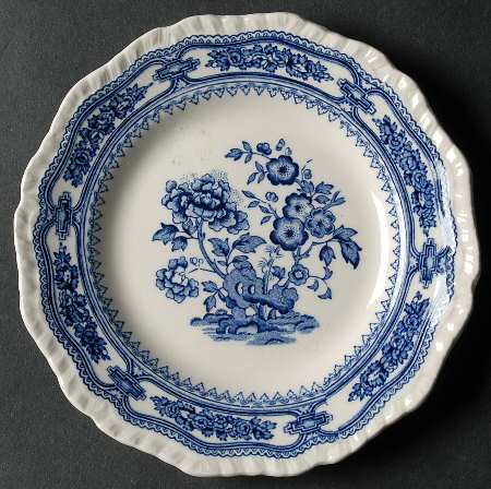 Manchu Blue Bread & Butter Plate