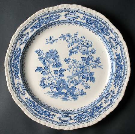 Manchu Blue 13" Chop Plate (Round Platter)
