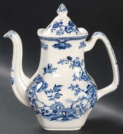Manchu Blue Small Coffee Pot & Lid