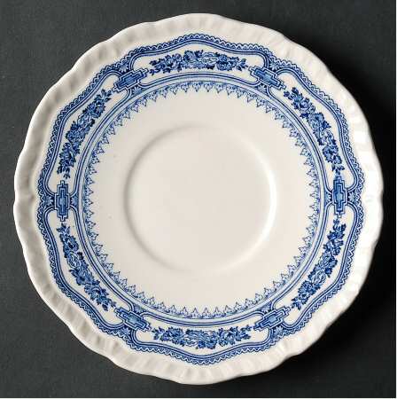 Manchu Blue Saucer for Cream Soup Bowl