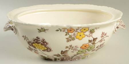 Manchu Brown Multicolor Small Tureen No LId
