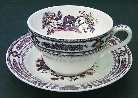 Manchu Brown Multicolor Oversized Cup & Saucer Set