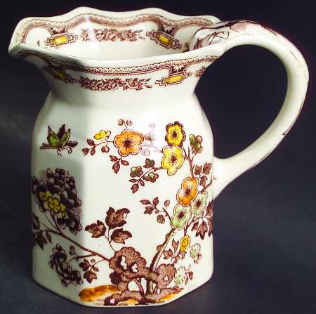 Manchu Brown Multicolor 12 Oz Fenton Jug