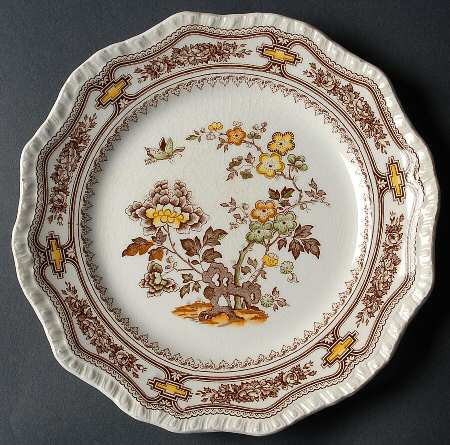 Manchu Brown Multicolor Salad Plate