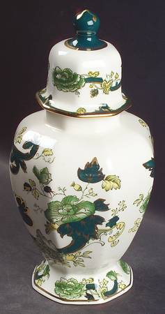 Mandalay Chartreuse (Gold Accent & Trim) 6" Tokyo Vase & Lid