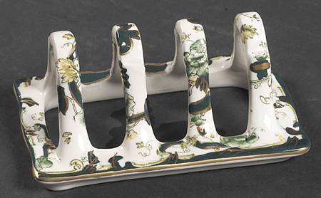 Mandalay Chartreuse (Gold Accent & Trim) Toast Server