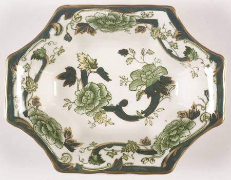 Mandalay Chartreuse (Gold Accent & Trim) Small Sweet Meat Dish