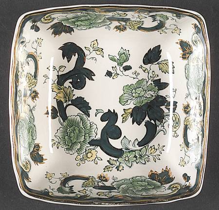 Mandalay Chartreuse (Gold Accent & Trim) 5" Sweet Dish Lorne