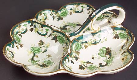 Mandalay Chartreuse (Gold Accent & Trim) 3-Part Relish