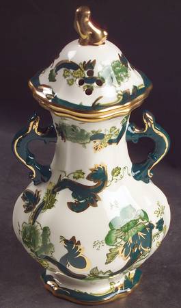 Mandalay Chartreuse (Gold Accent & Trim) Potpourri Jar & Lid