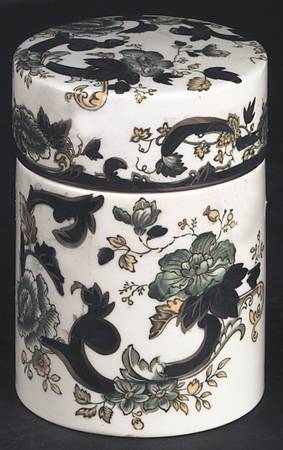 Mandalay Chartreuse (Gold Accent & Trim) Peking Jar & Lid