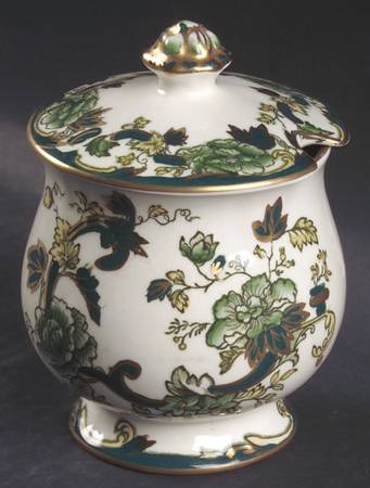 Mandalay Chartreuse (Gold Accent & Trim) Jam/Jelly & Lid