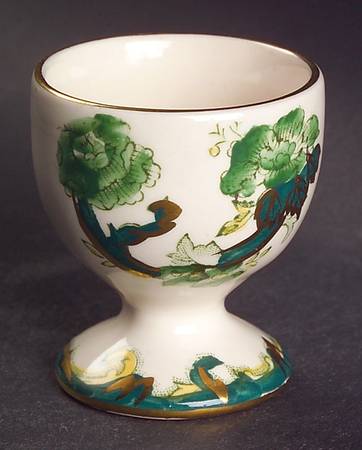 Mandalay Chartreuse (Gold Accent & Trim) Single Egg Cup