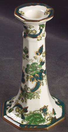 Mandalay Chartreuse (Gold Accent & Trim) 6" Candlestick