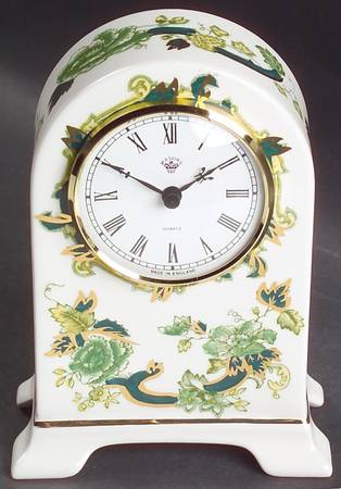 Mandalay Chartreuse (Gold Accent & Trim) Roman Clock