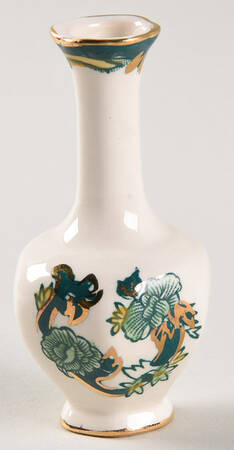 Mandalay Chartreuse (Gold Accent & Trim) 2" Mini Bud Vase