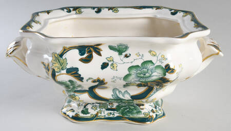 Mandalay Chartreuse (Gold Accent & Trim) Tureen No Lid