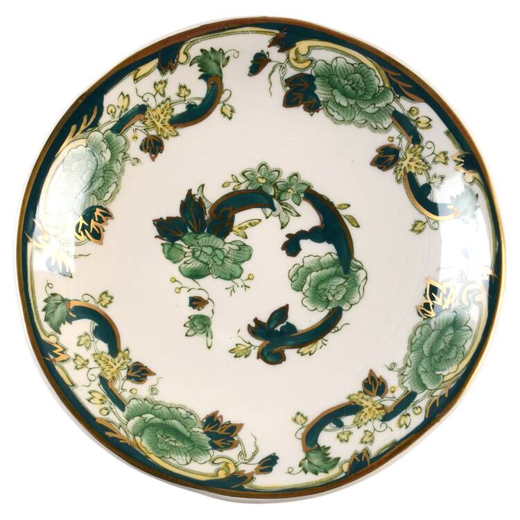 Mandalay Chartreuse (Gold Accent & Trim) Saucer for Demitasse Cup
