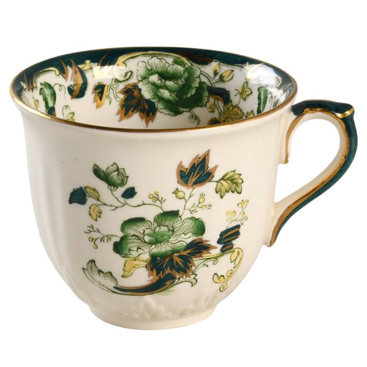 Mandalay Chartreuse (Gold Accent & Trim) Flat Cup