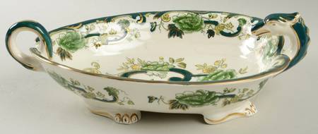 Mandalay Chartreuse (Gold Accent & Trim) Dragon Dish