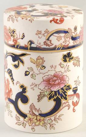 Mandalay Blue Multicolor Peking Jar & Lid