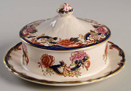Mandalay Blue Multicolor Butter Box & Lid