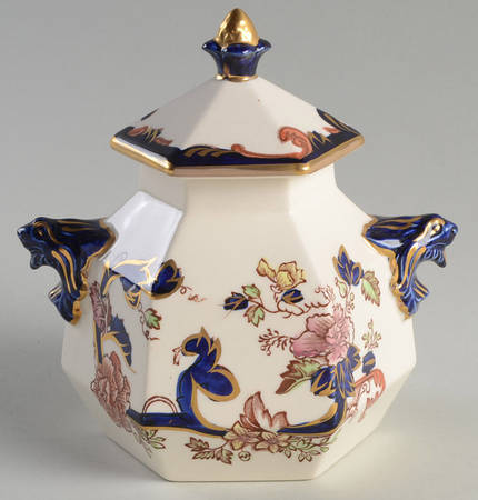 Mandalay Blue Multicolor Medium Covered Jar & Lid