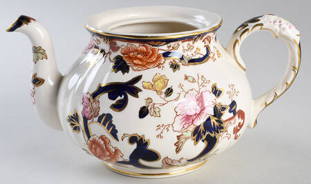 Mandalay Blue Multicolor Teapot No Lid