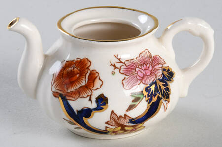 Mandalay Blue Multicolor Miniature Teapot No Lid