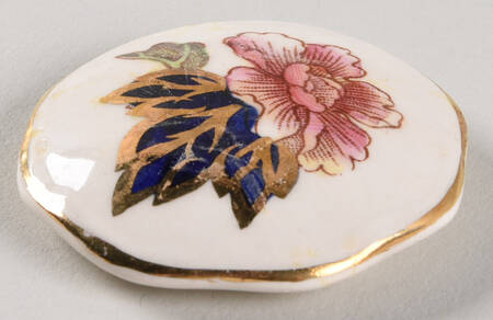 Mandalay Blue Multicolor Lid for Miniature Round Box