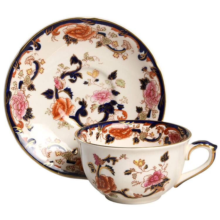 Mandalay Blue Multicolor Oversized Cup & Saucer Set
