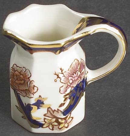 Mandalay Blue Multicolor Miniature Fenton Jug