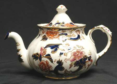 Mandalay Blue Multicolor Teapot & Lid