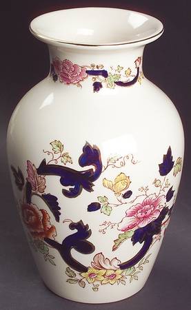 Mandalay Blue Multicolor Ming Vase