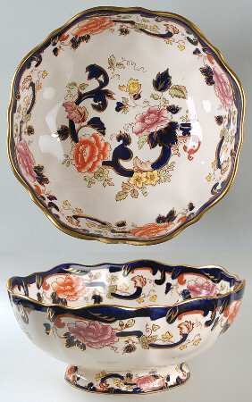 Mandalay Blue Multicolor 10" Large Salad Serving Bowl