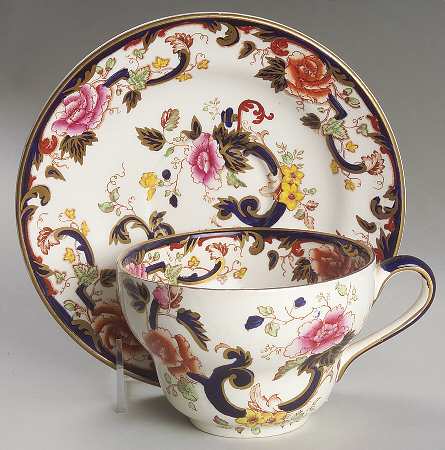 Mandalay Blue Multicolor Jumbo Cup & Saucer Set