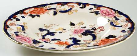 Mandalay Blue Multicolor Large Rim Soup Bowl