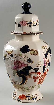 Mandalay Blue Multicolor Tokyo Vase and Lid
