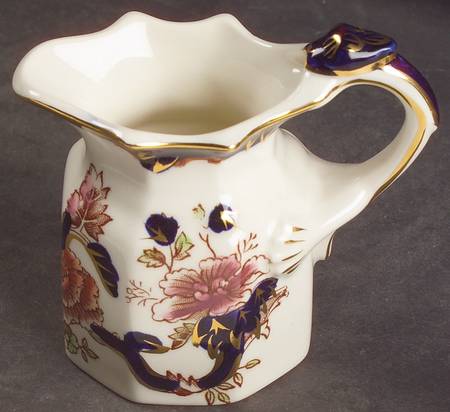 Mandalay Blue Multicolor Miniature Fenton Jug