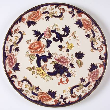 Mandalay Blue Multicolor 12" Chop Plate (Round Platter)