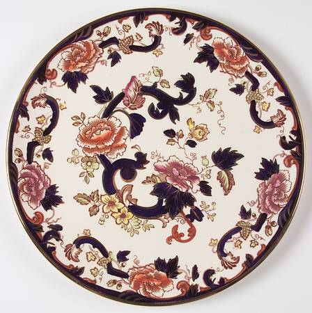 Mandalay Blue Multicolor Cake Plate