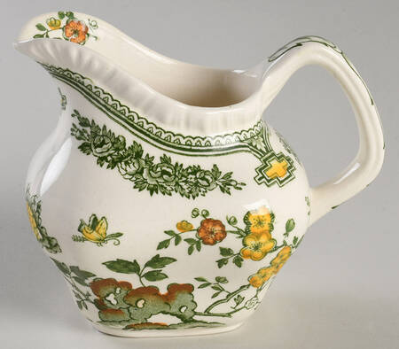 Manchu Green Multicolor Creamer