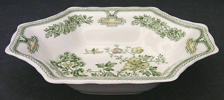 Manchu Green Multicolor Large Sweet Meat Dish