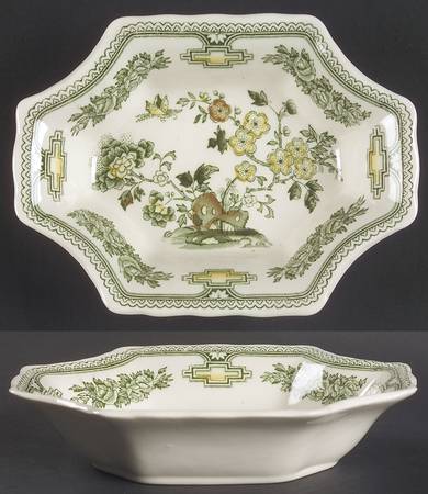 Manchu Green Multicolor 6" Sweet Dish Lorne