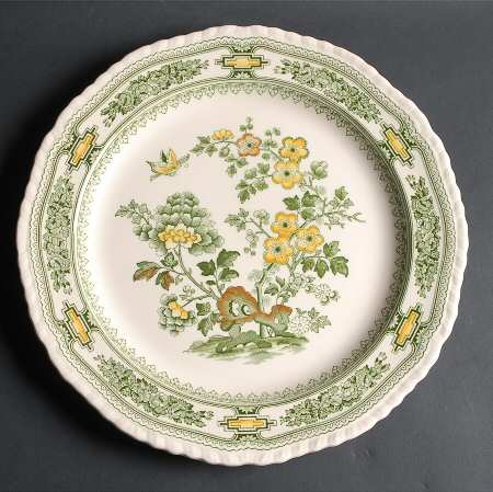 Manchu Green Multicolor 13" Chop Plate (Round Platter)