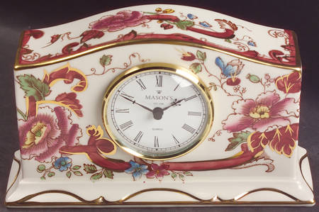 Mandalay Red Mantel Clock
