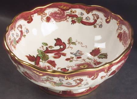 Mandalay Red 8" Bruges Footed Salad Bowl